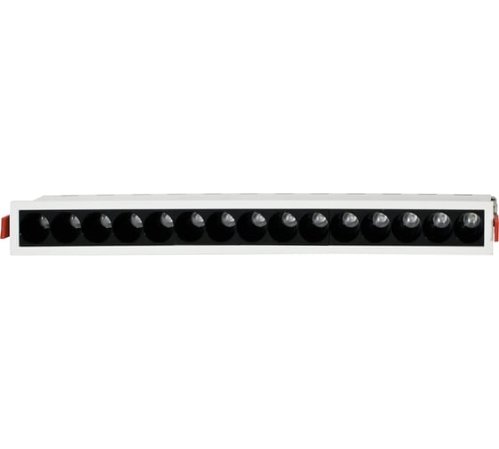 Встраиваемый светодиодный светильник RITTER Artin LED 30Вт, 2400Лм, 4200К, 414х45х55мм, алюминий, прямоугольный, белый 59998 2