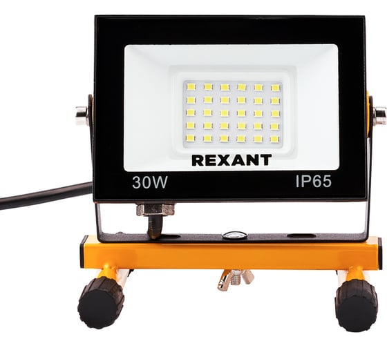 Прожектор с переноской REXANT EXPERT 30 Вт 2400 Лм 6500 K шнур с вилкой 0,5 м 605-021