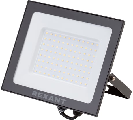 Светодиодный прожектор REXANT LED 100 Вт 8000 Лм 4000 K черный корпус 605-034