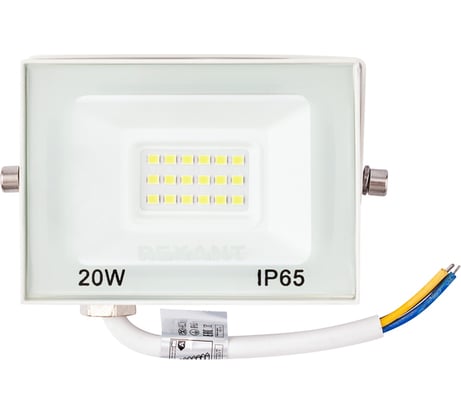 Светодиодный прожектор REXANT LED 20 Вт 1600 Лм 5000 K белый корпус 605-024