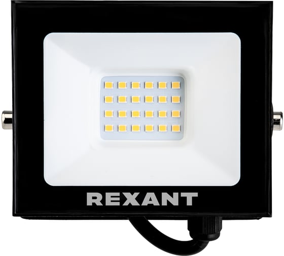 Светодиодный прожектор REXANT LED 30 Вт 2400 Лм 4000 K черный корпус 605-032