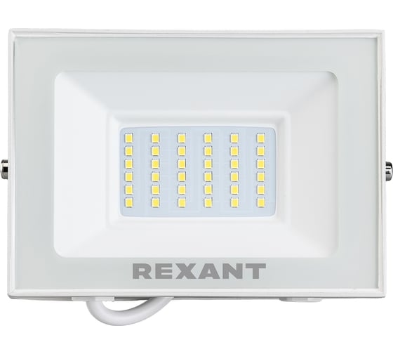 Светодиодный прожектор REXANT LED 50 Вт 4000 Лм 5000 K белый корпус 605-026