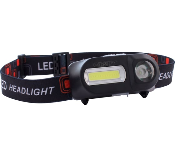 Налобный светодиодный фонарь СТАРТ с прочным износостойким корпусом LOE 501-C1 Black