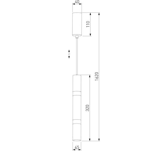 Подвесной светильник Eurosvet 50210 1 LED хром a054209