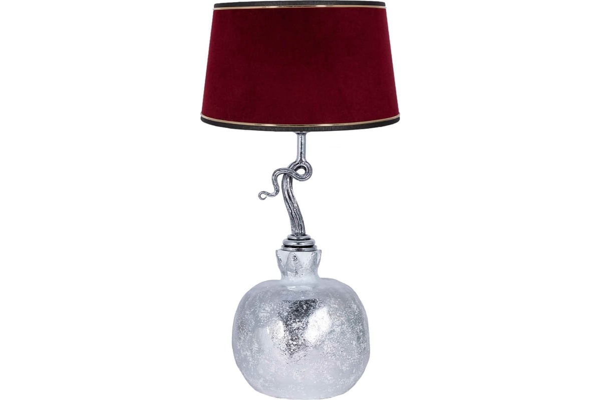 Настольный светильник BOGACHO Гранат серебристого цвета СБ-188/АСр ...
