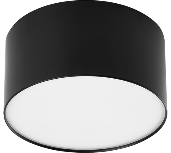 Накладной светильник со светодиодами FERON 10W, 700Lm, черный (4000К), AL200 Simple matte, 48075