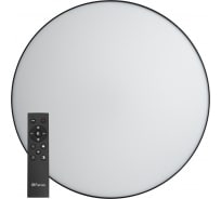 Светодиодный управляемый светильник FERON AL6200 Simple matte тарелка 80W 3000К-6500K черный 48067