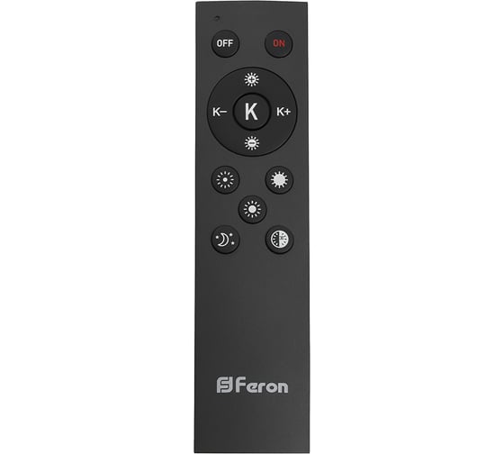 Светодиодный управляемый светильник FERON AL6200 Simple matte тарелка 80W 3000К-6500K черный 48067