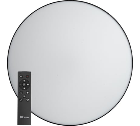 Светодиодный управляемый светильник FERON AL6200 Simple matte тарелка 60W 3000К-6500K черный 48066