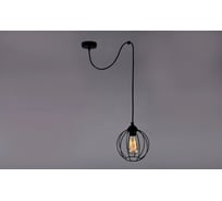 Потолочно-подвесной светильник РОССВЕТ 1х60ВтхE27 РС20871 BK/1P