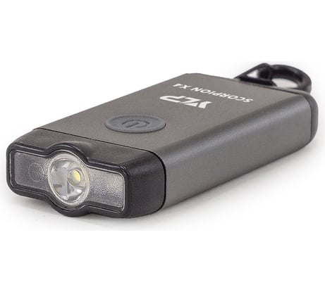 Аккумуляторный фонарь-брелок ЯРКИЙ ЛУЧ YLP X4 "Scorpion" Sams.351B 3 реж. 40/120лм/красный, IPX4, Li-Po 200mAh 4606400012009