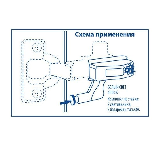 Светодиодный светильник Uniel пушлайт на петлю в кухонный шкаф ULK-C02 23A GREY SET2 UL-00008933
