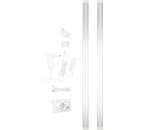 Светодиодный светильник для мебели Uniel набор из 2-х шт ULM-F45-2x6W/4500K IP20 SILVER UL-00008280