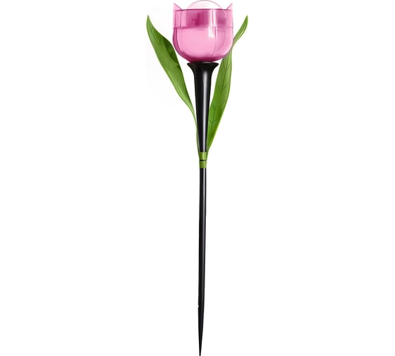 Садовый светильник на солнечной батарее Uniel USL-C-451/PT305 PINK TULIP UL-00004276