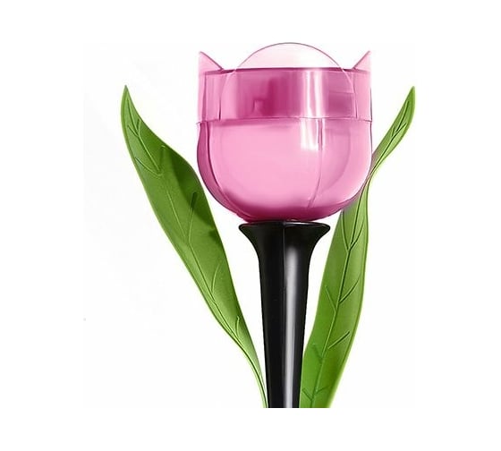 Садовый светильник на солнечной батарее Uniel USL-C-451/PT305 PINK TULIP UL-00004276