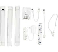 Светильники светодиодные для мебели, набор из 3-х шт Uniel ULM-F44-3x3W/4500K/DIM SENSOR IP20 SILVER UL-00008279