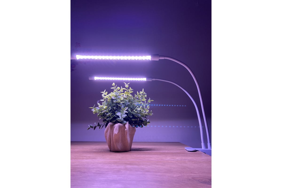 Светодиодный светильник для растений  с таймером, на прищепке ULT .