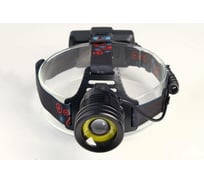 Налобный фонарь СИМАЛЕНД аккумуляторный 10 Вт, 2x1200 мАч, USB, T6, COB, zoom 6117049