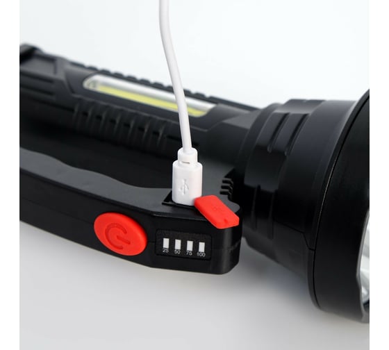 Прожекторный аккумуляторный фонарь СИМАЛЕНД, 10+5 Вт, JL-501, 2000 мАч, XPE, USB, 17x8.7x8.2 см 7609842