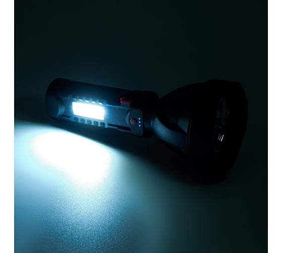 Ручной фонарь СИМАЛЕНД 1 Вт, 100 лм, 1200 мАч, OSL, LED, COB, 5 режимов, 4.3x9 х 18.7 см 7615565