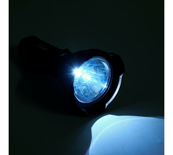 Ручной фонарь СИМАЛЕНД 1 Вт, 100 лм, 1200 мАч, OSL, LED, COB, 5 режимов, 4.3x9 х 18.7 см 7615565