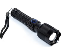 Ручной фонарь СИМАЛЕНД 1500 лм, 3000 мАч, P50, 3 режима, индикатор заряда, сенсор, zoom, type-с 7615564