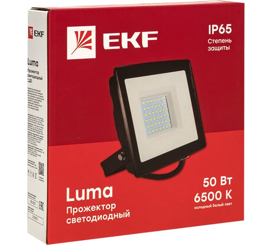 Светодиодный прожектор EKF СДО-3002 20Вт 6500К IP65 Basic FLL-3002-20-6500