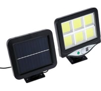 Светодиодный прожектор LUAZON на выносной солнечной батарее, пульт, 18 Вт, COB LED, 6500К 5799105