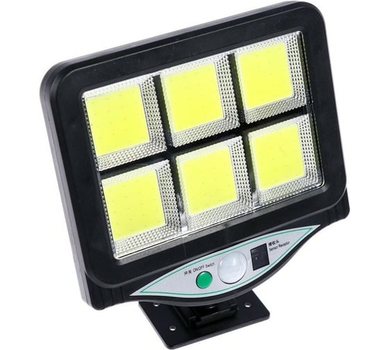 Светодиодный прожектор LUAZON на выносной солнечной батарее, пульт, 18 Вт, COB LED, 6500К 5799105