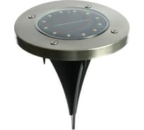 Грунтовый герметичный светодиодный светильник LUAZON на солнечной батарее 5 Вт, 12LED, IP65, 6500 К 7322814