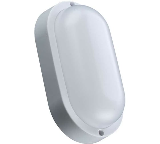 Накладной светодиодный светильник truEnergy овал IP54 12W 6000K 900Lm 205x105мм белый пластик 11116