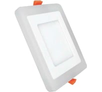 Светодиодный светильник с декоративной подсветкой truEnergy квадратный 6W и 3W Зеленый 10260