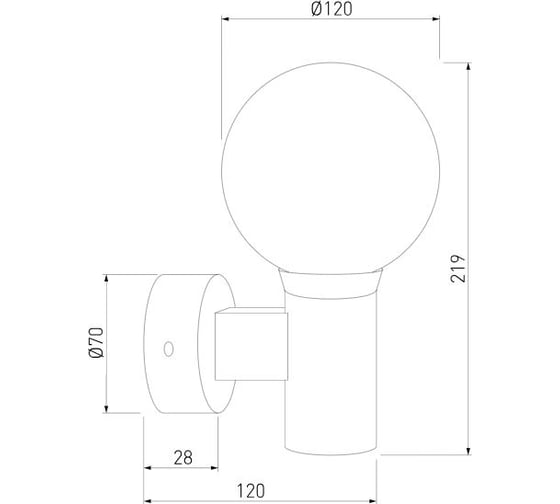 Уличный настенный светильник Elektrostandard Sfera 35126/D черный a060122