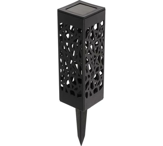 Садовый фонарь на солнечной батарее LUAZON "Ажурная резьба", 6x29x6 см, 1 led, пластик, Т.БЕЛЫЙ 4073450