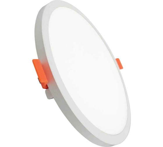 Светодиодный светильник truEnergy со встроенным драйвером круг 12W 4000K 1080Lm D130мм белый пластик 10722