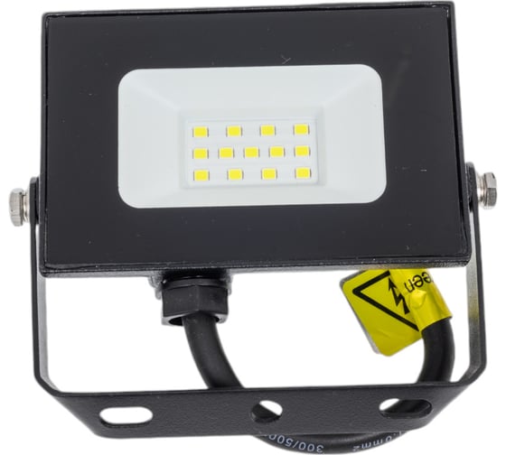 Светодиодный прожектор truEnergy IP65 10W 6500K 800Lm 111x98x22 мм черный алюминий 13010