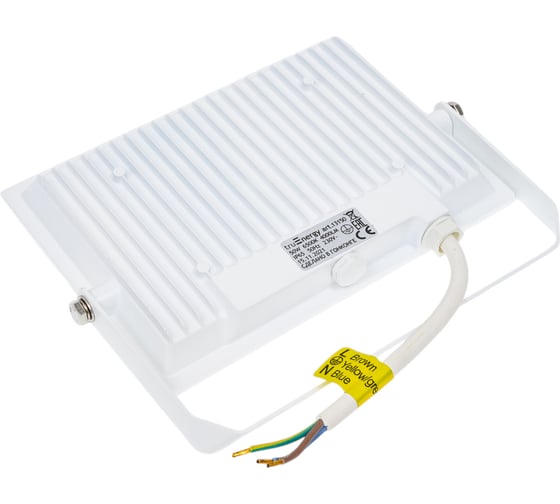 Светодиодный прожектор truEnergy IP65 50W 6500K 4000Lm 207x170x22 мм белый алюминий 13150