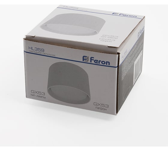 Светильник для натяжных потолков Feron HL359 12W, 230V, GX53, белый, 41990