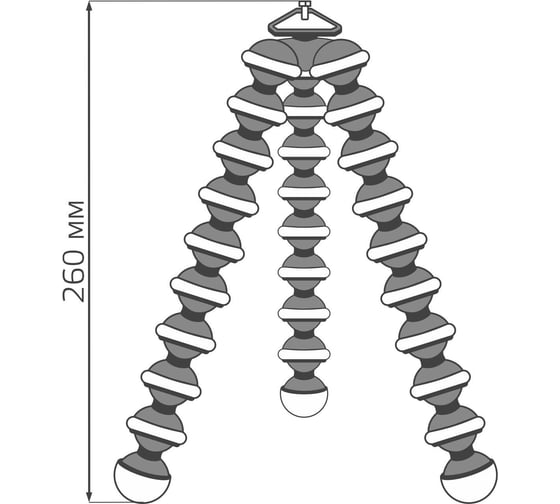 Гибкая тренога для установки кольцевого светильника Gauss 1/50 RL101