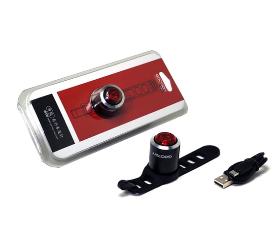 Фонарь GACIRON W06 задний, 5lm, 1диод, автомат, встроенный Li-аккумулятор, 200mAh H000015915