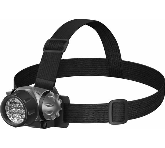 Налобный фонарь Defender FL-02, LED, 3 режима серый 92002 1