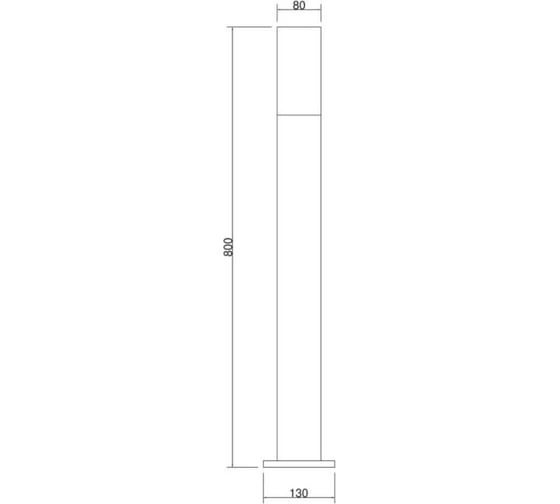 Уличный фонарь (столб) MAYTONI Willis O418FL-01B1