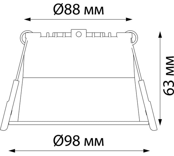 Встраиваемый светодиодный светильник NOVOTECH LED, 12W, TRAN 358901