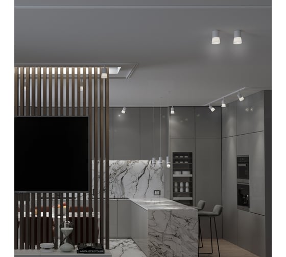 Накладной светильник NOVOTECH GU10, 9W, ELINA 370901