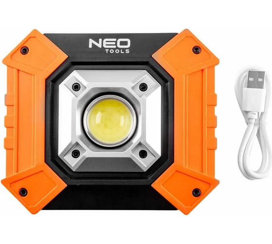 Аккумуляторный прожектор NEO Tools 750 лм, Power Bank, COB, 3xAA/2хLi-Ion, IP20 99-038