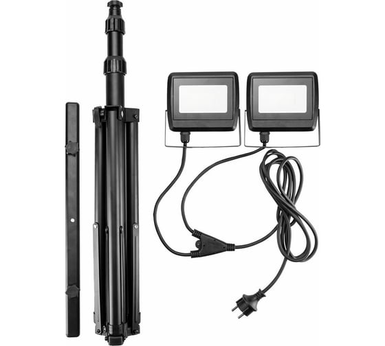 Двойной прожектор NEO Tools 2x30W SMD LED 5400lm на штативе 1,8 м 99-061