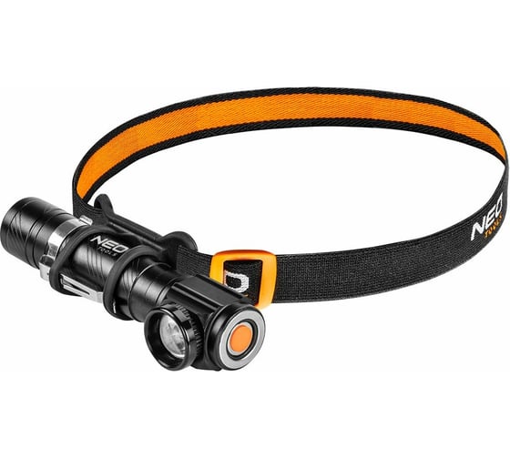 Налобный фонарь с аккумулятором NEO Tools USB 800 лм CREE XML-T6 LED 99-026