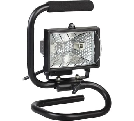 Галогенный прожектор IEK ИО150 переноска, черный IP54 ИЭК LPI03-1-0150-K02
