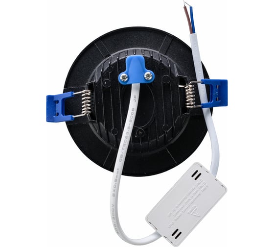Светодиодный светильник truEnergy ультратонкий круг 11W 4000К 1400Lm D145мм черный алюминий 10472