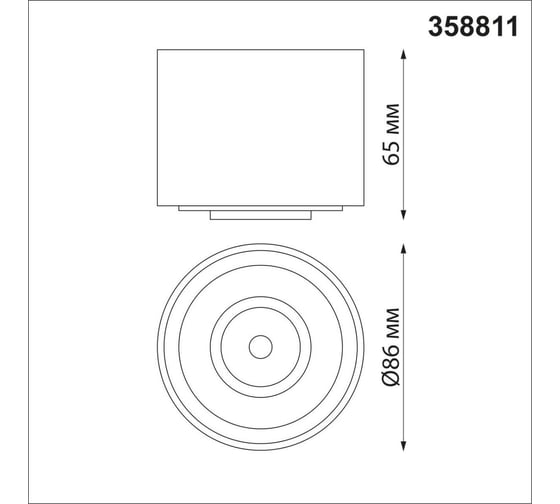 Накладной светодиодный светильник NOVOTECH LED 9W GESSO 358811